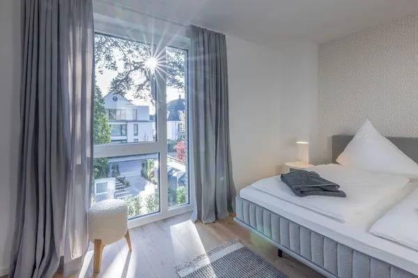Schlafzimmer  Strandglück - mit Balkon, direkt am Strand