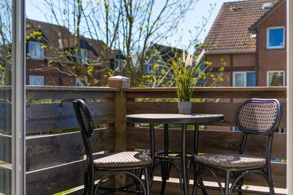 Balkon  Ferienwohnung Nordseeheimat Pellworm