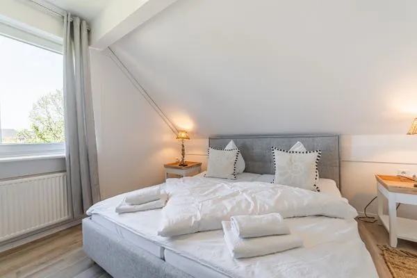 Schlafzimmer  Ferienwohnung Deichblick Quartier Pellworm