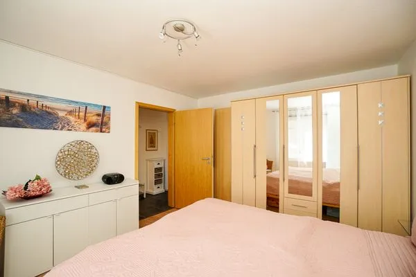 Schlafzimmer  Ferienwohnung Hygge am Fjord