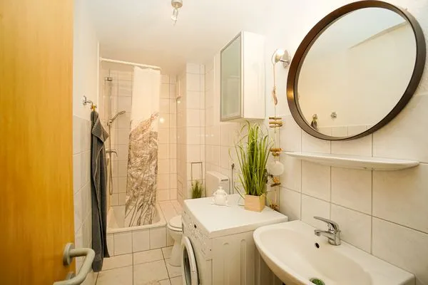 Badezimmer  Ferienwohnung Hygge am Fjord