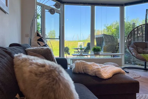 Wohnzimmer  Ferienwohnung Hygge am Fjord
