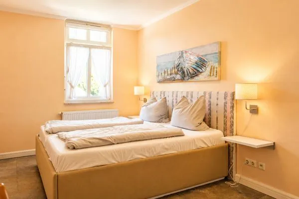 Schlafzimmer  Uns Strandhus Whg. Captains Lounge