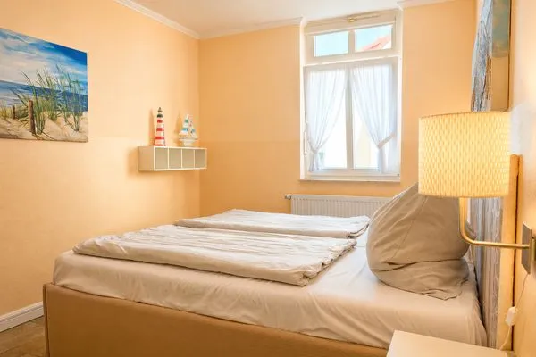 Schlafzimmer  Uns Strandhus Whg. Captains Lounge