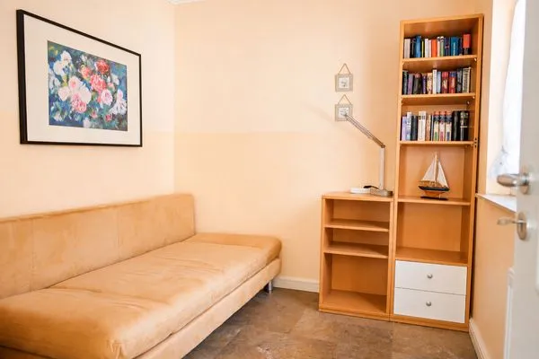 Schlafzimmer  Uns Strandhus Whg. Captains Lounge