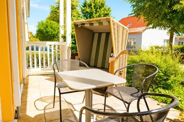 Terrasse  Uns Strandhus Whg. Silbermöwe 1