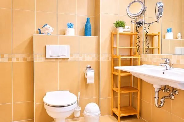 Badezimmer  Uns Strandhus Whg. Silbermöwe 1