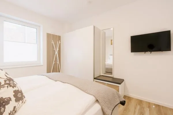 Schlafzimmer  de Diek - Suite 1 | Direkte Deichlage