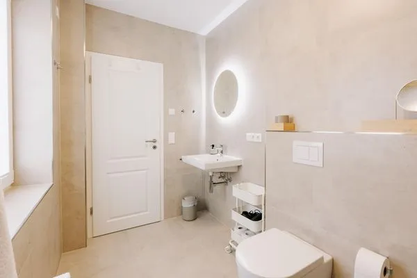 Badezimmer  de Diek - Suite 1 | Direkte Deichlage