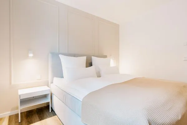 Schlafzimmer  de Diek - Suite 3 | Seitliche Deichlage