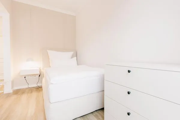 Schlafzimmer  de Diek - Suite 3 | Seitliche Deichlage