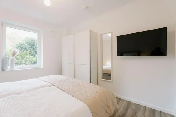 Schlafzimmer  de See - Suite 1 | Direkte Deichlage