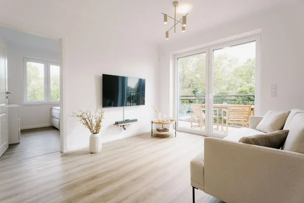 Wohnzimmer  de See - Suite 2 | Direkte Deichlage