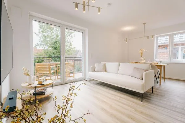 Wohnzimmer  de See - Suite 2 | Direkte Deichlage