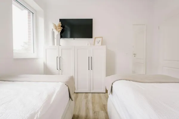Schlafzimmer  de See - Suite 4 | Seitliche Deichlage