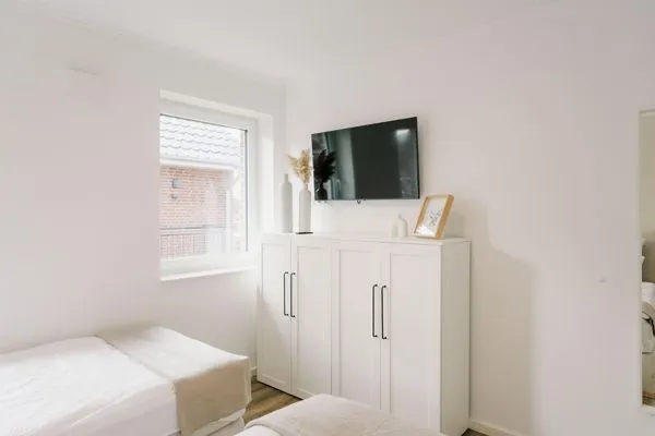 Schlafzimmer  de See - Suite 4 | Seitliche Deichlage