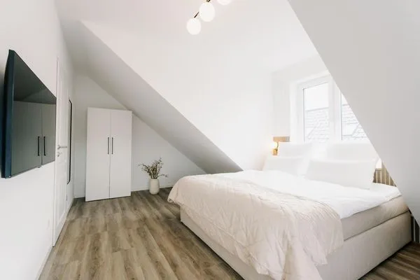Schlafzimmer  de See - Suite 4 | Seitliche Deichlage