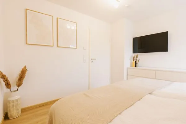 Schlafzimmer  Grachten Suite 1 | Direkte Wasserlage
