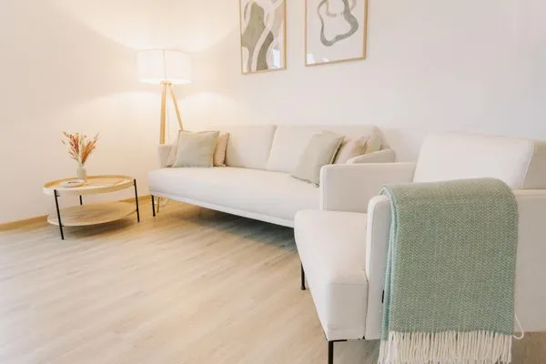 Wohnzimmer  Grachten Suite 1 | Direkte Wasserlage