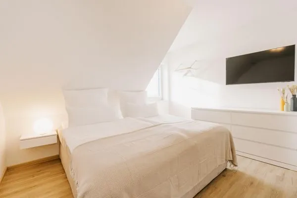 Schlafzimmer  Grachten Suite 2 | Direkte Wasserlage