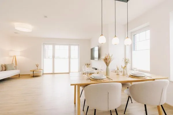 Wohn/Essbereich  Grachten Suite 2 | Direkte Wasserlage
