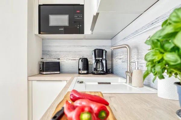 offene Küchenzeile Parkresidenz am Hafen Wohnung HF 14 - "Sandburg Zingst"