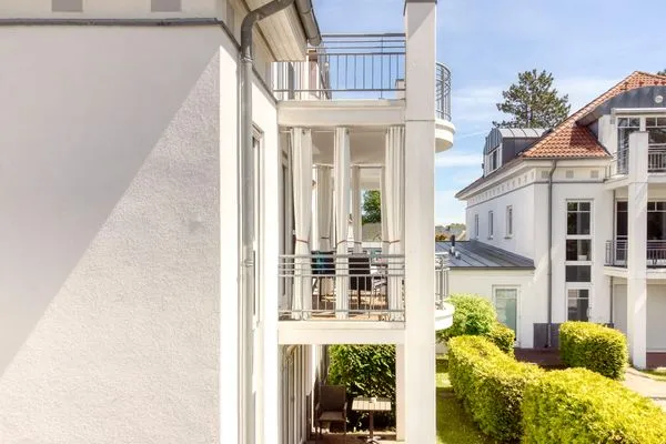 Blick auf den Balkon Parkresidenz am Hafen Wohnung HF 14 - "Sandburg Zingst"