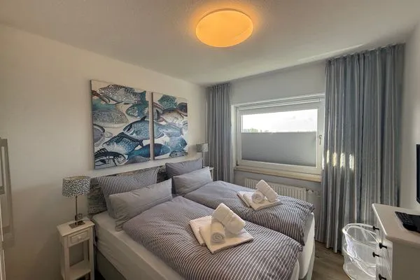 Schlafzimmer Ferienwohnung im Haus Nordland App.102