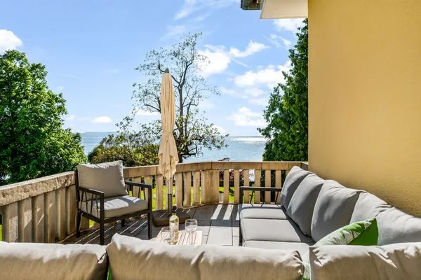 Ferienanlage Seeperle49 Ferienwohnung Seeperle49 Nonnenhorn - Balkon mit Seesicht