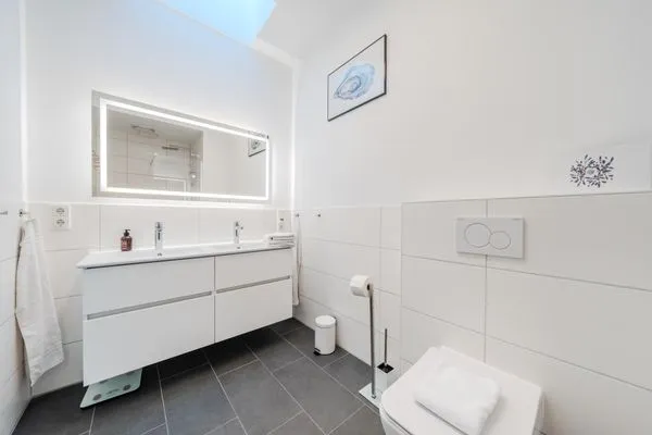 Badezimmer  Loft Fluxus Emden | Delft-Blick