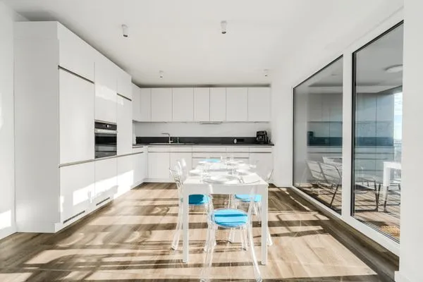 Wohn/Essbereich  Loft Fluxus Emden | Delft-Blick