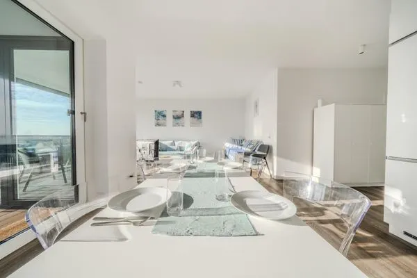 Wohn/Essbereich  Loft Fluxus Emden | Delft-Blick