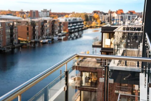 Balkon  Loft Fluxus Emden | Delft-Blick