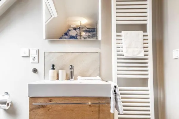 Badezimmer  Suite Deichelfe | Grünblick