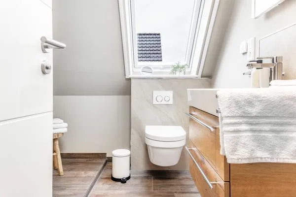 Badezimmer  Suite Deichelfe | Grünblick