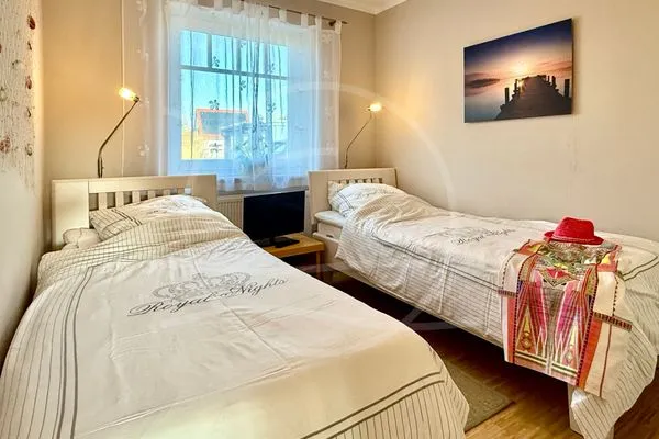 Schlafzimmer mit Einzelbetten  Glebbe 17 - Wohnung 3
