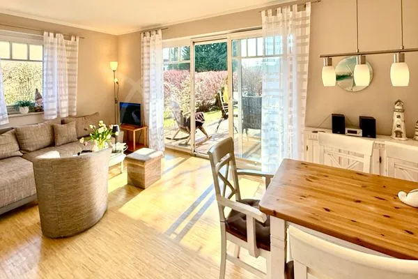 Essbereich mit Blick zur Terrasse  Glebbe 17 - Wohnung 3