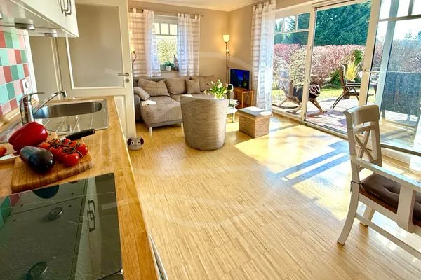 Wohnbereich mit Sofa  Glebbe 17 - Wohnung 3