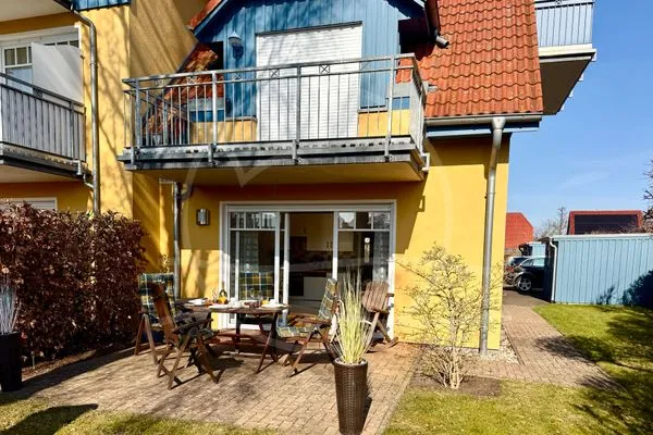 Blick auf die Terrasse  Glebbe 17 - Wohnung 3