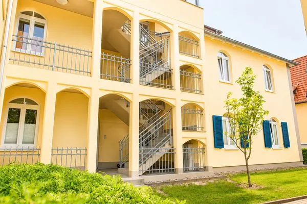 Fassade / Eingang  Villa Strandkuss Whg. 7