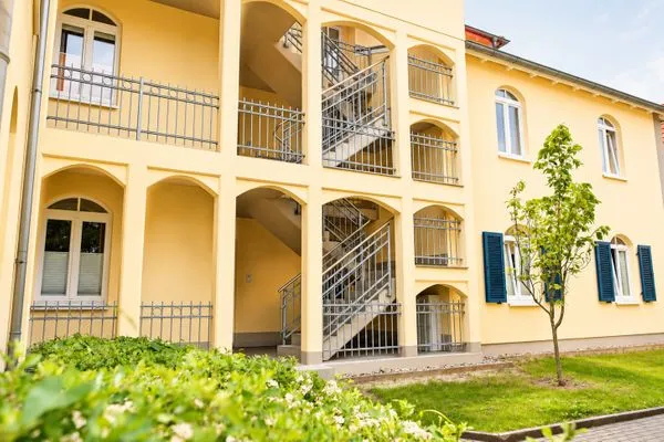 Fassade / Eingang  Villa Strandkuss Whg. 3