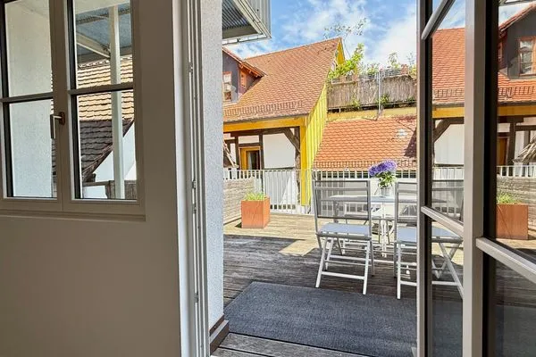 Multi-Fewo-Haus Zitronengässle 1 Ferienwohnung Metta Lindau Insel - Terrasse