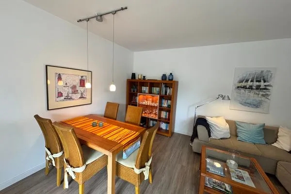 Wohnzimmer  Haus Flora - Wohnung Dünenrose