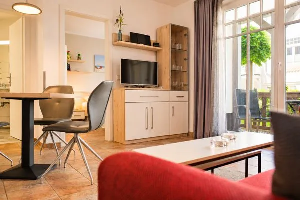 Wohnzimmer Apartmenthaus Ostseewelle Haus Ostseewelle Apartment 1