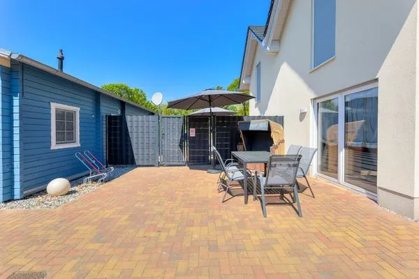 Terrasse  Ferienwohnung Strandkörv
