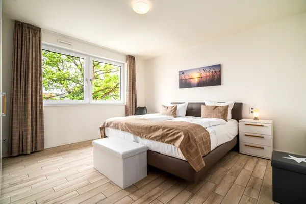 Ferienwohnung Möwe Hafenresidenz Waren (Müritz) - Schlafzimmer  Möwe