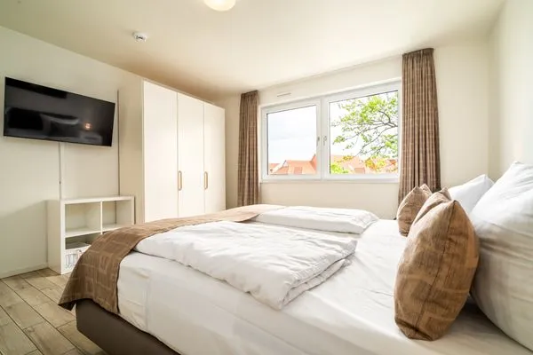 Ferienwohnung Möwe Hafenresidenz Waren (Müritz) - Schlafzimmer  Möwe