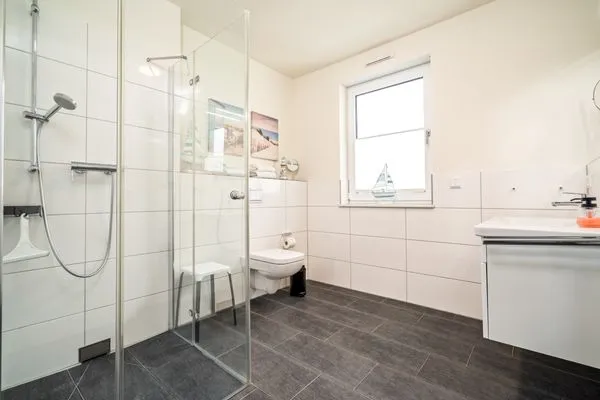 Ferienwohnung Möwe Hafenresidenz Waren (Müritz) - Badezimmer  Möwe