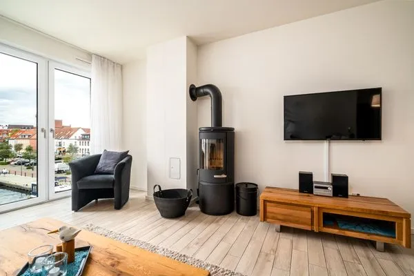 Ferienwohnung Möwe Hafenresidenz Waren (Müritz) - Wohnzimmer  Möwe