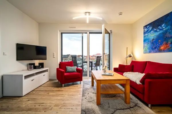 Ferienwohnung Wohlfühloase Hafenresidenz Waren (Müritz) - Wohnzimmer  Wohlfühloase
